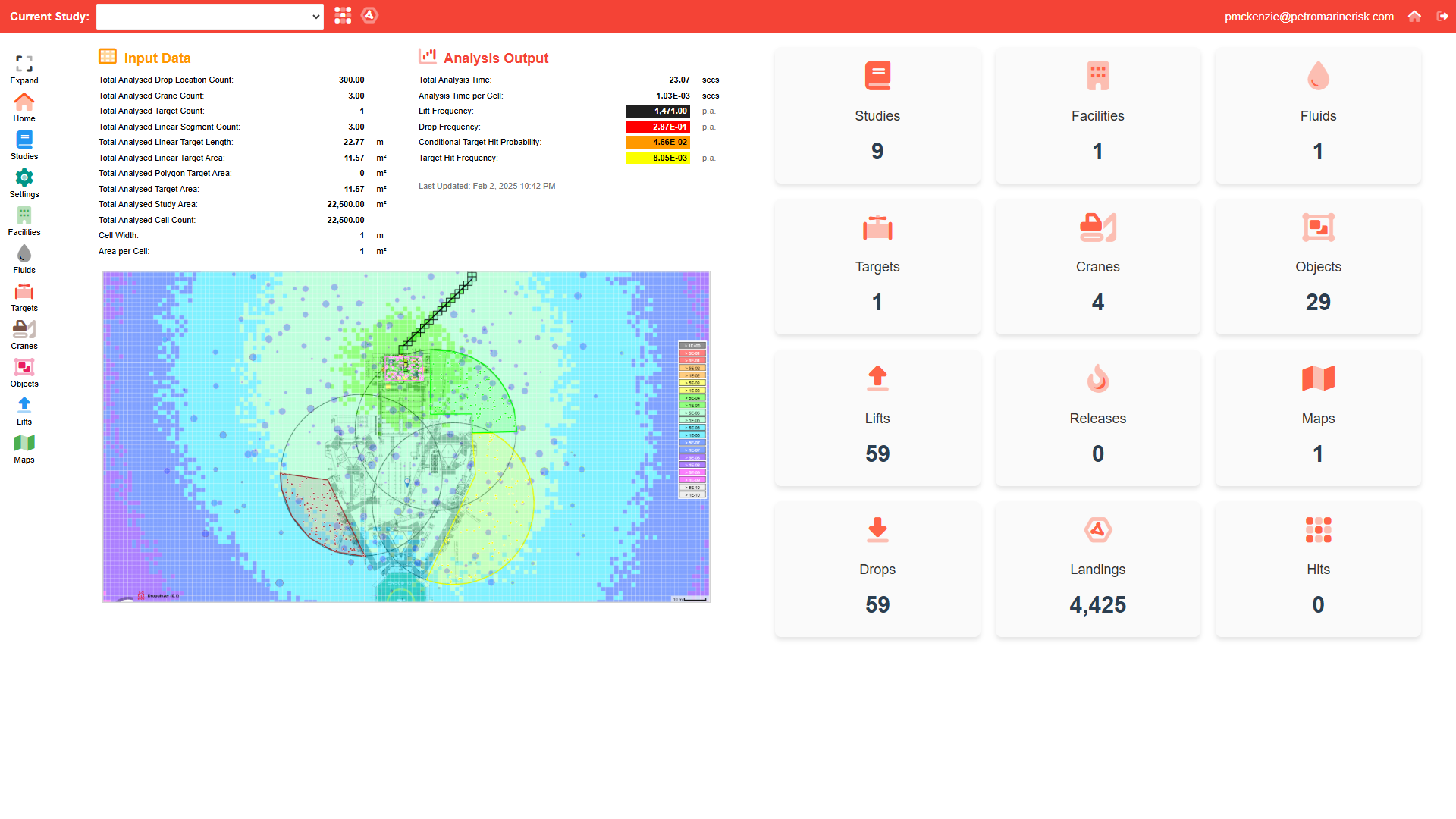 Dropulyzer Highly Configurable - The software is highly configurable to allow for scenario specific factors including different types of targets, cranes, objects, and the resue of these within analysis libraries.